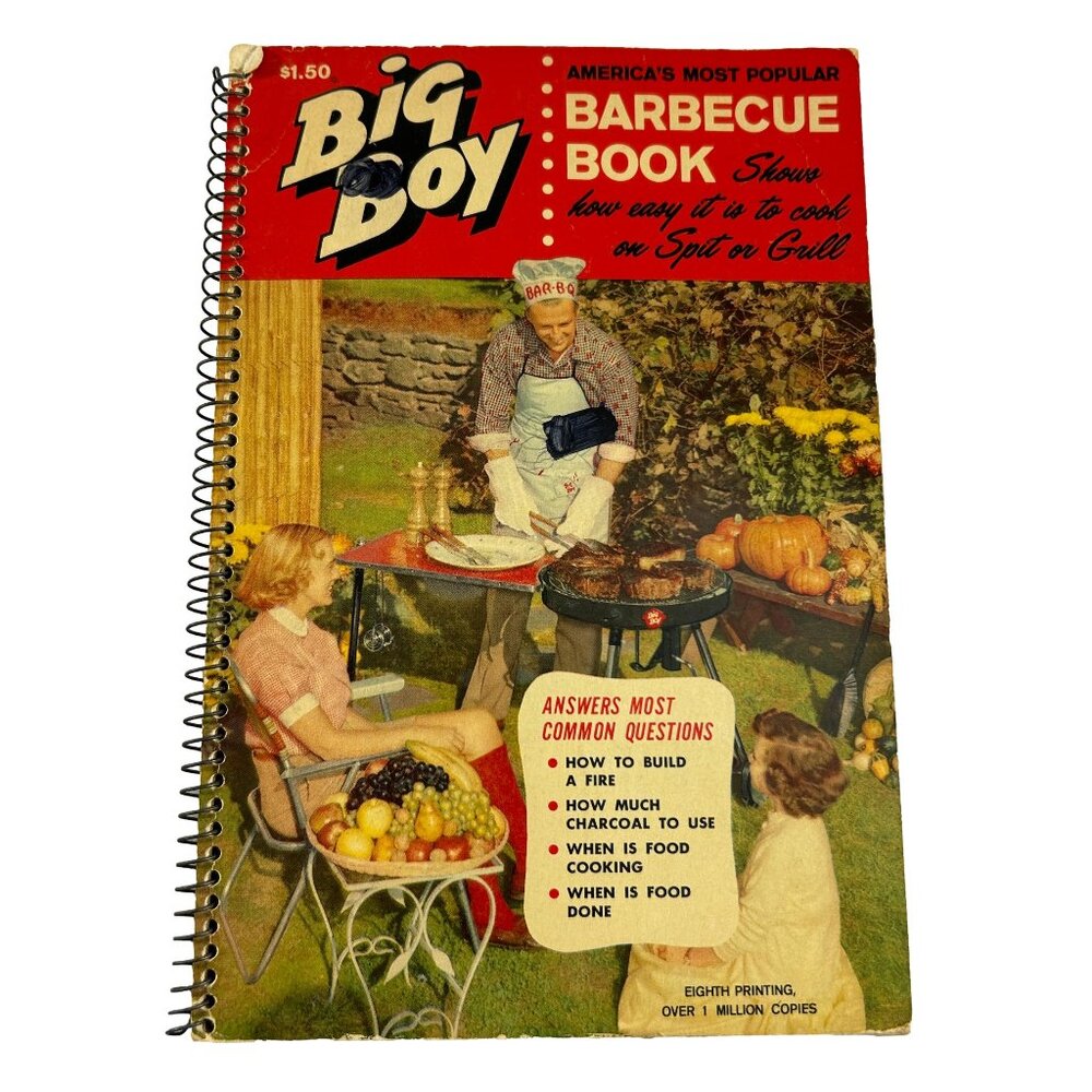 Vintage 60s Big Boy Americas Most Popular Barbeque Book Cookbook Recipes BBQ